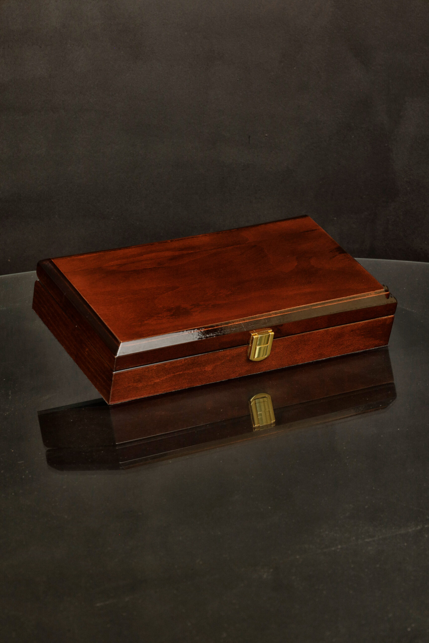 جعبه دو خاتم قهوه ای اختصاصی